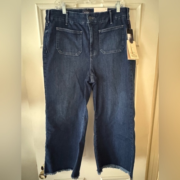 NYDJ Denim - NYDJ Fanciful Wide Leg Capri Jeans Size 14 BNWT